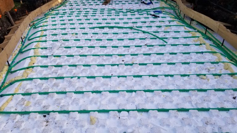 Snow-Melt Installed With Heat-Sheet Heavy