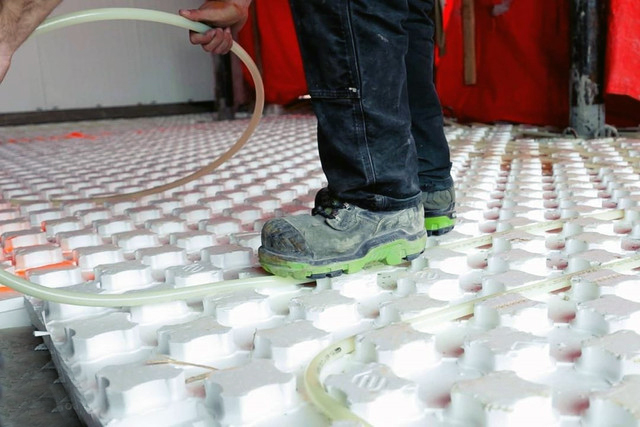Piping Being Walked Into Place