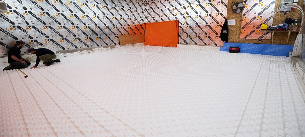 Heat-Sheet on Basement Slab