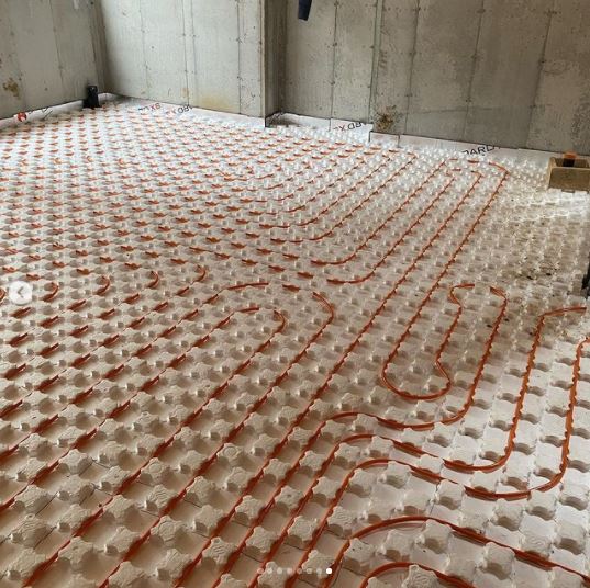 Circuit Layout System In Basement Home Radiant Heating
