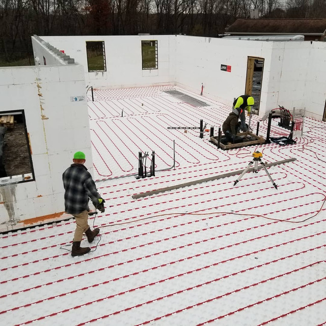 HeatSheet installed in Logix ICF house