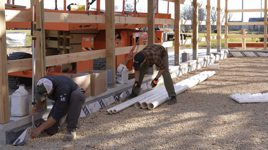Laser-level accuracy ensures a perfectly even base for the Heat-Sheet® Heavy install.