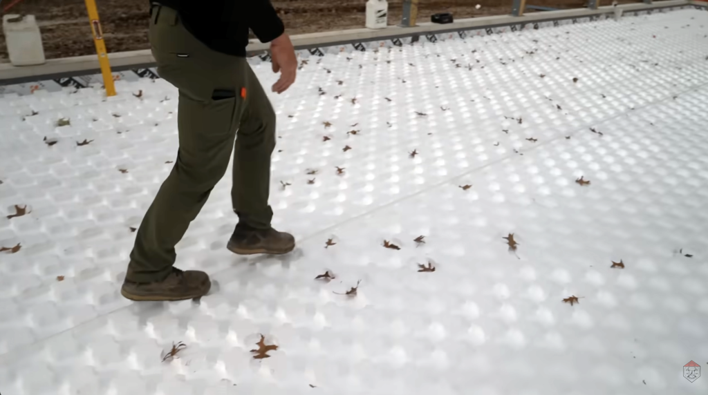 Heat-Sheet’s molded nodules allow installers to walk PEX tubing directly into place, keeping lines secure and spacing locked in throughout the install.